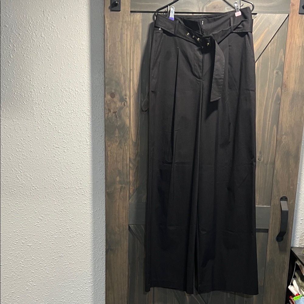 Worthington Tall Black Wide-Leg Women's Pants